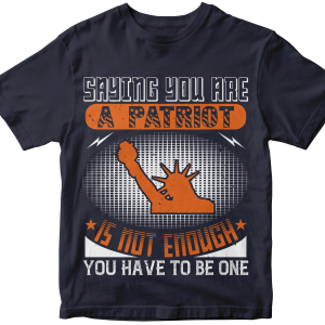 Saying you are a patriot is not enough - you have to be one