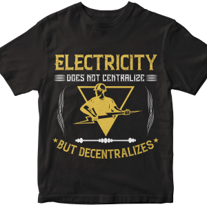 Electricity does not cetrlize but decentralizes