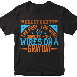 Electricity the peril the wind sings to in thewires on a gray day