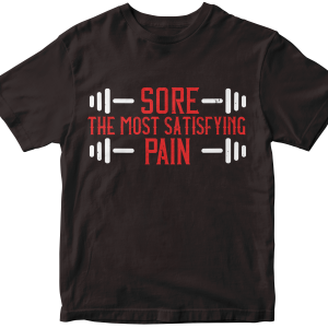 Sore. The most satisfying pain