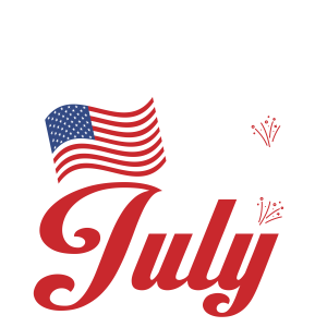 Tricou Print Fourth of July #002