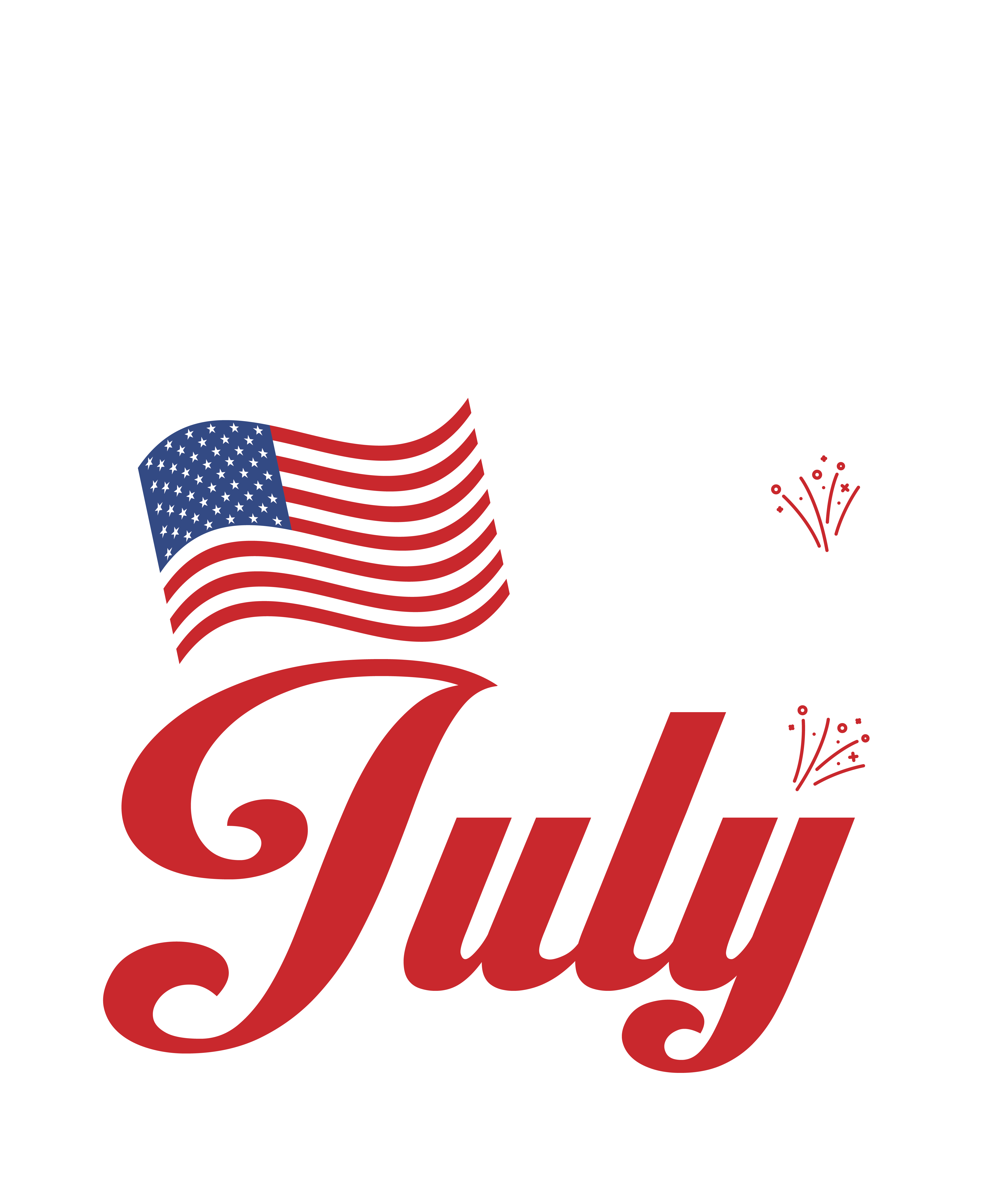 Tricou Print Fourth of July #002