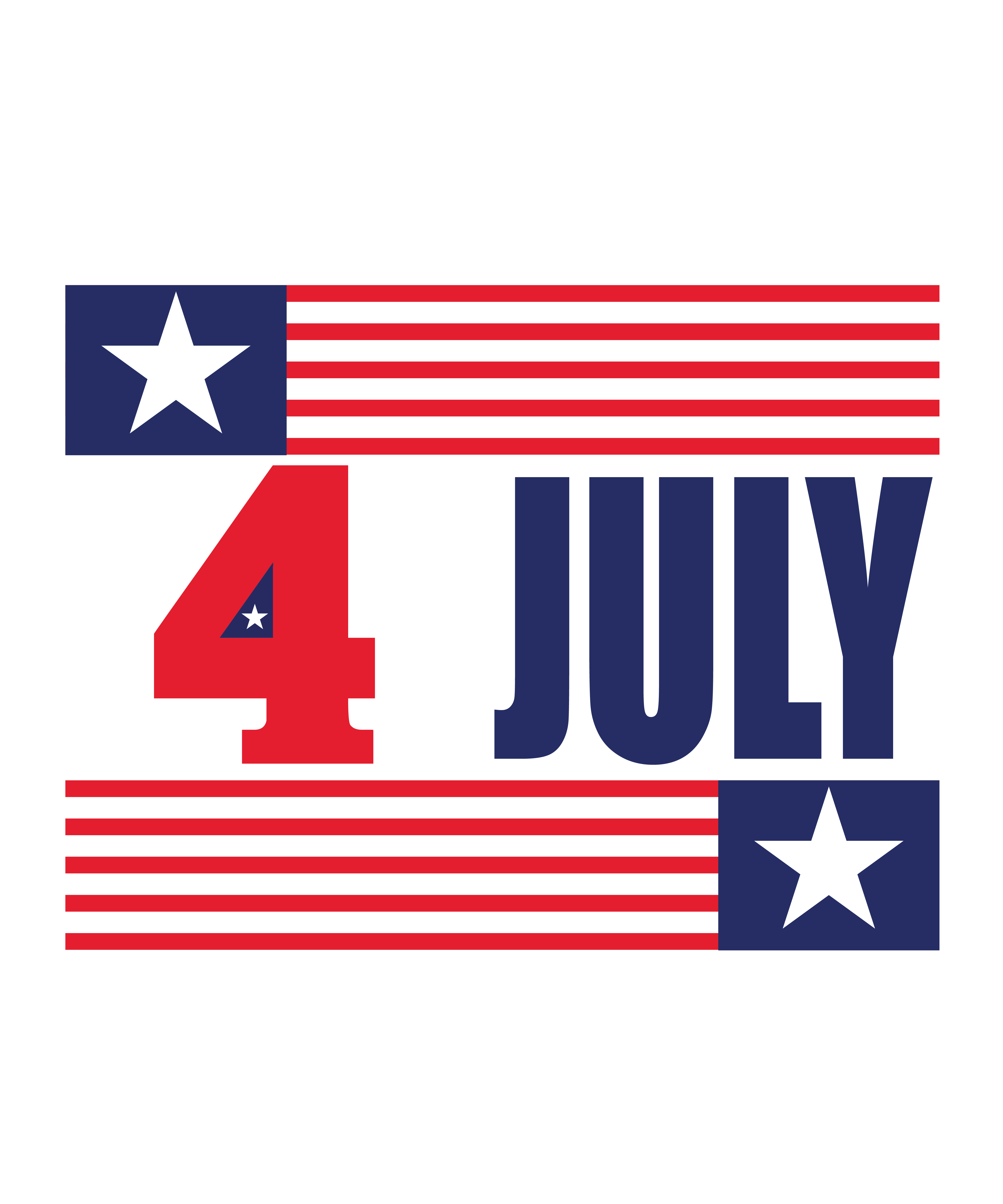 Tricou Print Fourth of July #014