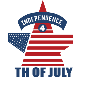 Tricou Print Fourth of July #022