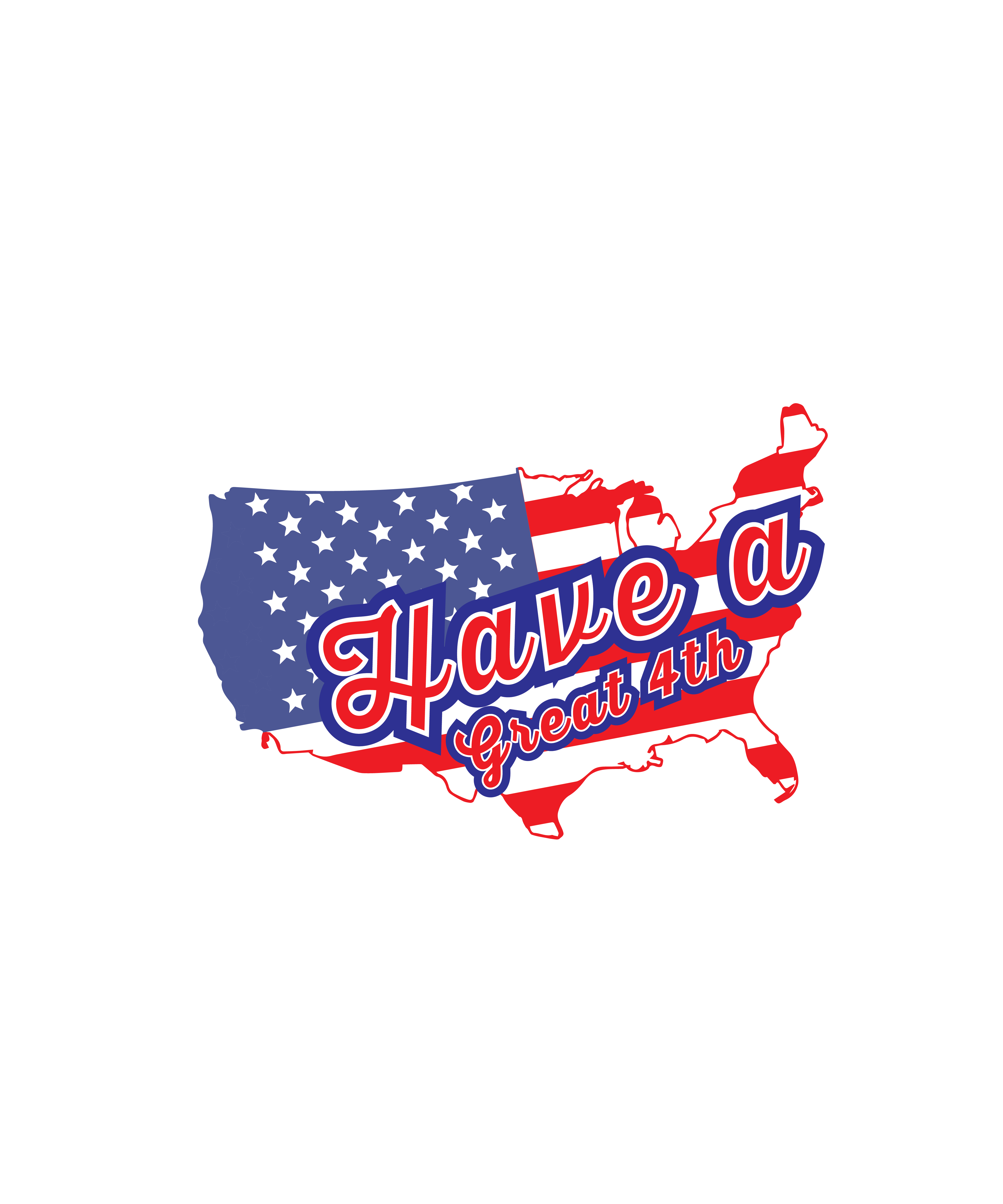 Tricou Print Fourth of July #027