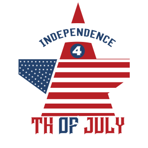 Tricou Print Fourth of July #028