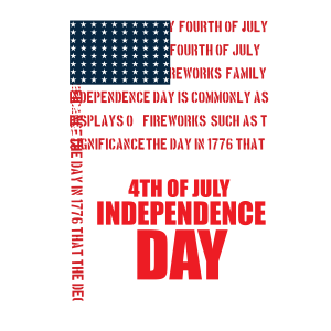 Tricou Print Fourth of July #030