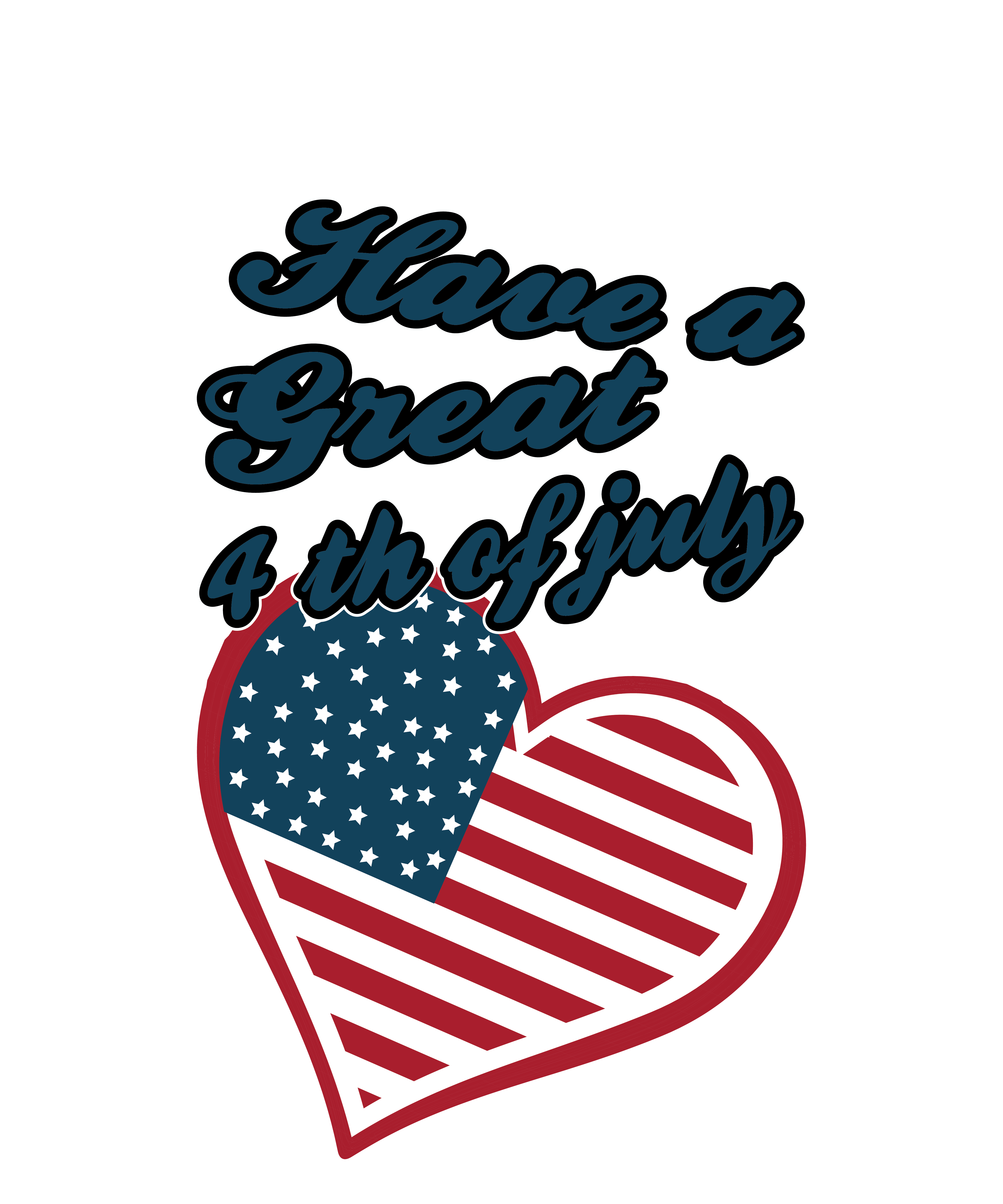Tricou Print Fourth of July #033