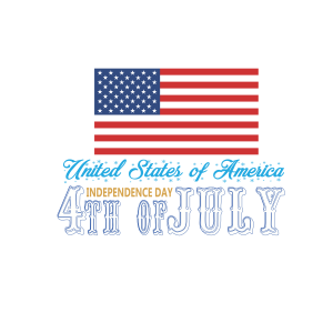 Tricou Print Fourth of July #035