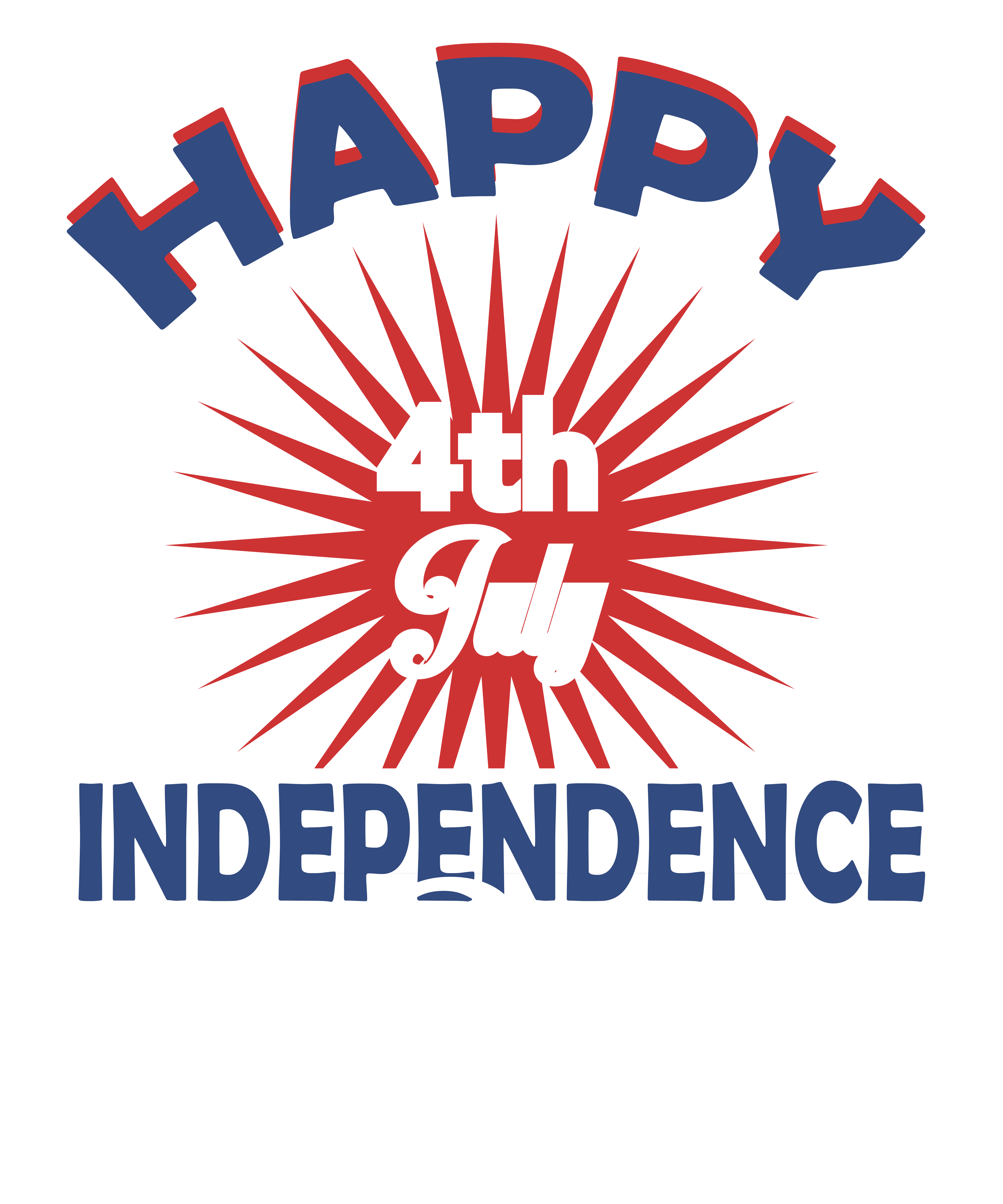 Tricou Print Fourth of July #036