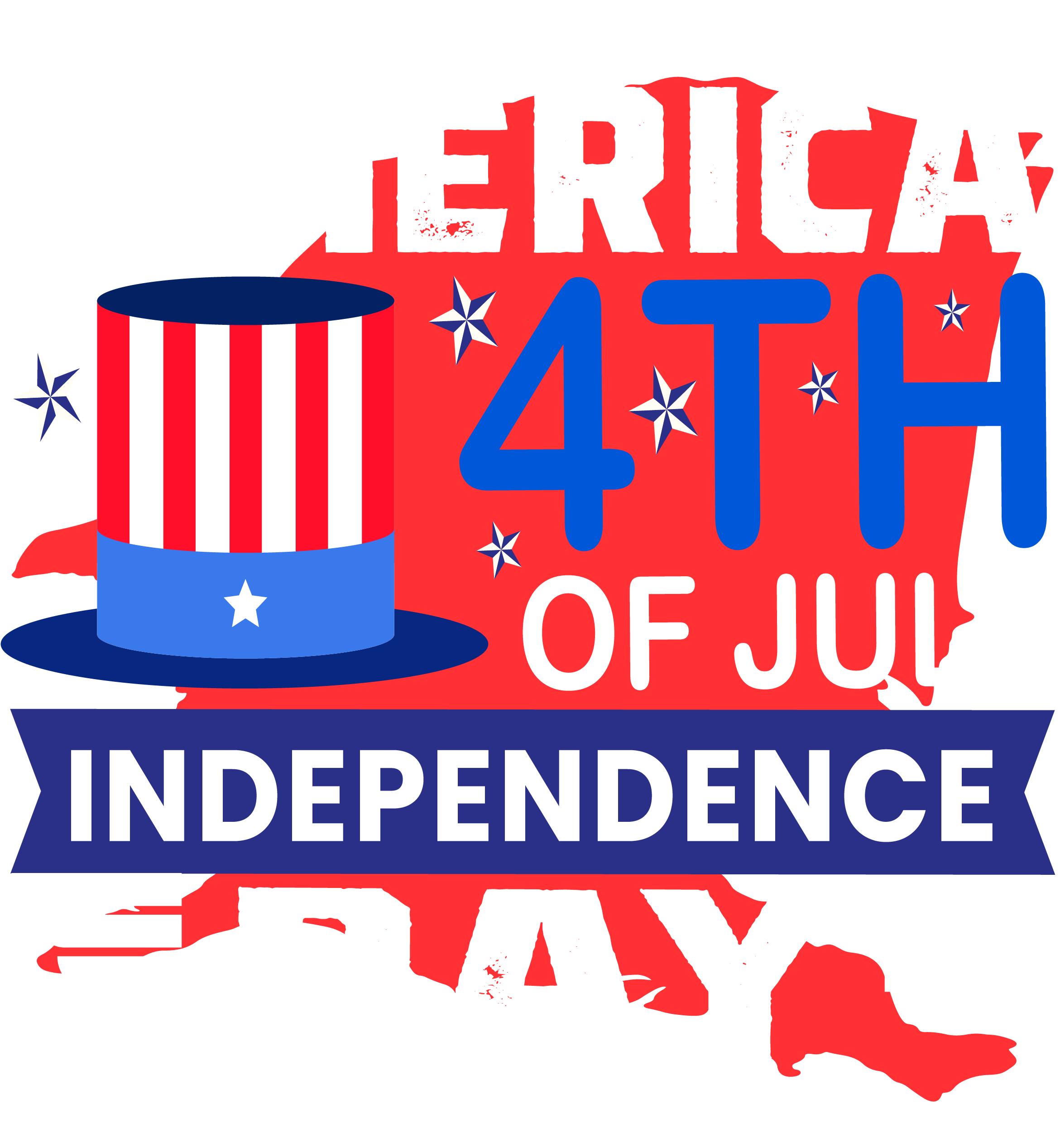 Tricou Print Fourth of July #045