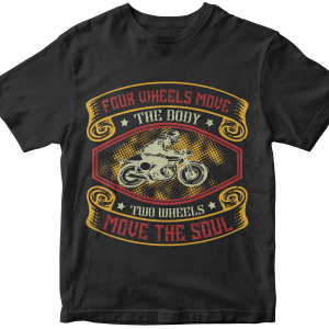 Four wheels move the body,