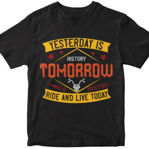 Yesterday is history, tomorrow is a mystery ride and live today
