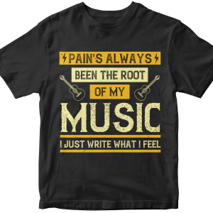 Pain's always been the root of my music. I just write what I feel